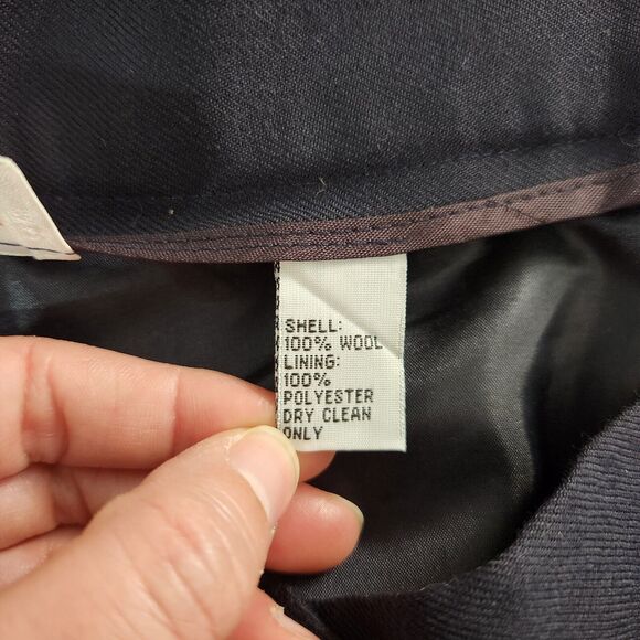 Talborts Womens 24W Black Wool Pleated Pants NEW Academia Career Work Office - Picture 4 of 8